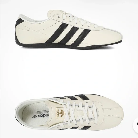 Adidas Tokyo Cream and Black Shoes - Picture 4 of 6